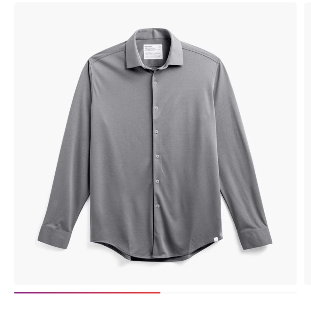 Ministry of Supply Men's Apollo Dress Shirt - New Grey Oxford